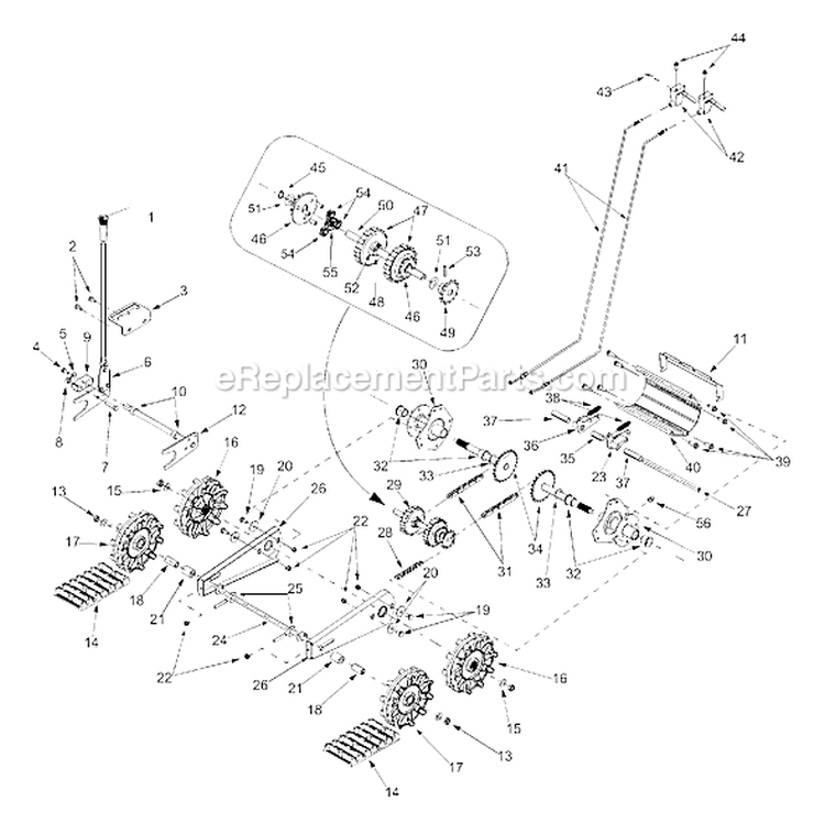 Page F Diagram and Parts List for 31AE763G401 2002 Yard Man Snow Blower